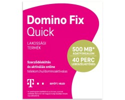 SIM kártya csomag Telekom Domino feltöltőkártyás díjcsomag (1GB net + 20 perc lebeszélhető)